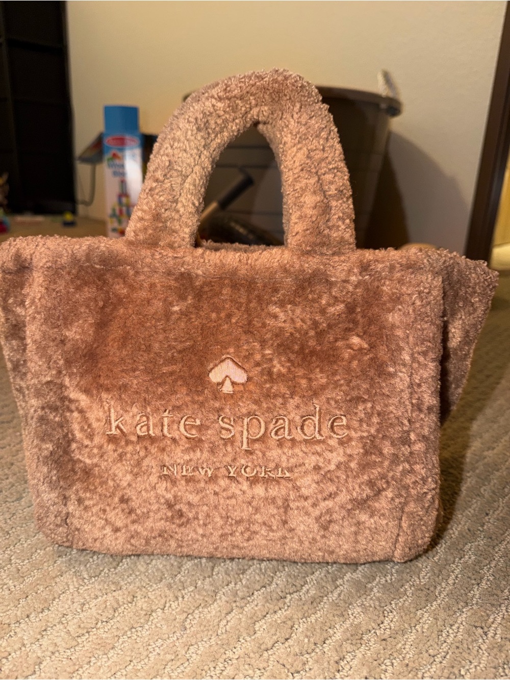 Kate Spade shearling tote